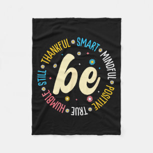 Motiverende ontwerp inspiratie positieve quote fleece deken