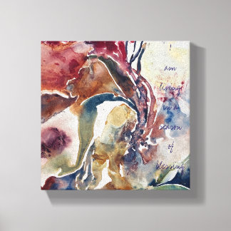 Motiverende op canvas gedrukte kunst  afdruk