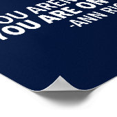 Motiverende Politieke Quote van Ann Richards Poster (Hoek)