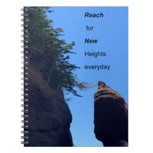 Motiverende quote Hopewell Rocks Notitieboek