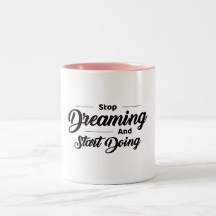 Motiverende Quote Koffiemok Tweekleurige Koffiemok