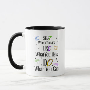 Motiverende Quote Mok – Inspirerende Koffiekop