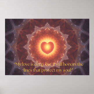 Motiverende quote over liefde poster