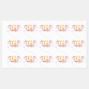 Motiverende Set Van 3 "Je Bent Belangrijk" Sticker