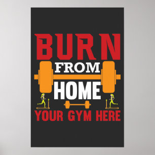Motiverende Thuisgym Workout Poster