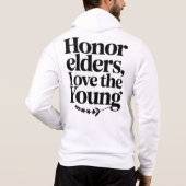 Motiverende trui voor mannen – Doe vandaag iets Hoodie (Achterkant)