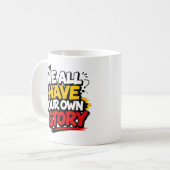Motiverende typografie koffiemok (Voorkant links)