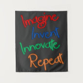 Motiverende typografie wandkleed (Voorkant)