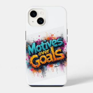 Motiverende Vibes Alleen: Inspirerende Citaten iPhone 14 Hoesje