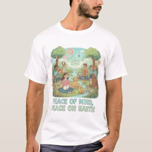 Motiverende Vrede van Geest, Vrede op Aarde Ontwer T-shirt