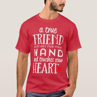 Motiverende vriend bereikt handouch hartstilstand t-shirt