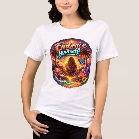 Motiverende vrouwen wit T-shirt (Voorkant)