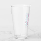 Motiverende watertracker glas (Rechts)