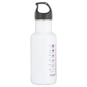 Motiverende watertracker waterfles  (Achterkant)