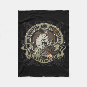 Motivering lacrosse fleece deken