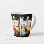 Motivering, logica om te rechtvaardigen latte mok (Rechterhoek)