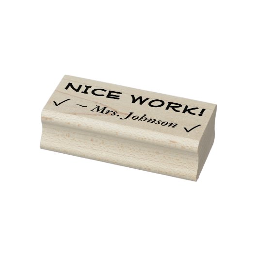 Motivering van "NICE WORK!" Educator Rubber Stamp Rubberstempel (Stempel)