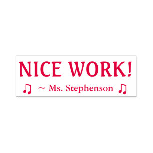 Motivering van "NICE WORK!" Rubberstempel Zelfinktende Stempel