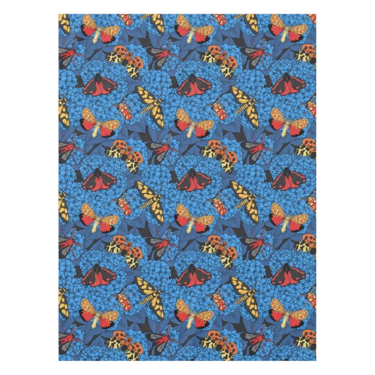 Motivering voor blauwe hydrangea tafelkleed (Voorkant)