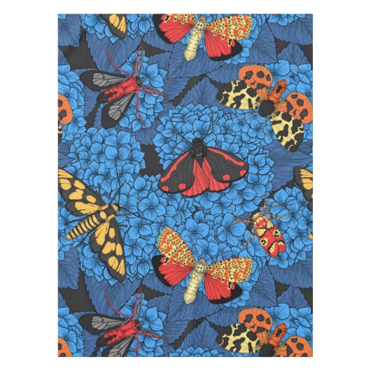 Motivering voor blauwe hydrangea tafelkleed (Voorkant)