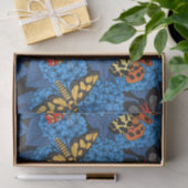 Motivering voor blauwe hydrangea tissuepapier (Geschenk)