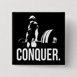 Motivering voor "lichaamsbouw" - Verkoper Vierkante Button 5,1 Cm