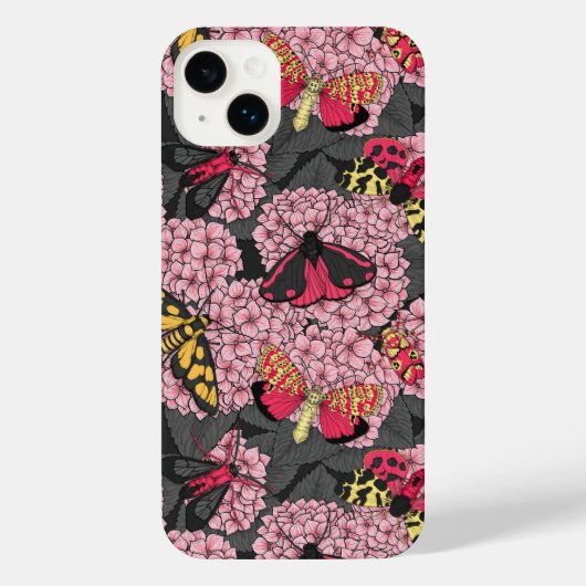 Motivering voor roze hydrangea iPhone hoesje (Achterkant)
