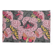 Motivering voor roze hydrangea kussensloop (Achterkant-Links)