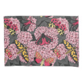 Motivering voor roze hydrangea kussensloop (Voorkant-Links)