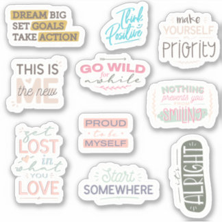 Motivez-Vous ! 10 Sticker Motivational Pack