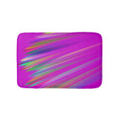 Motley abstract stripes on fuchsia color badmat (Voorkant)