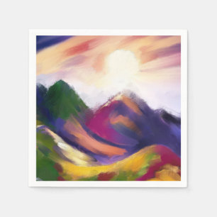 Motley Mountains Napkins Servetten