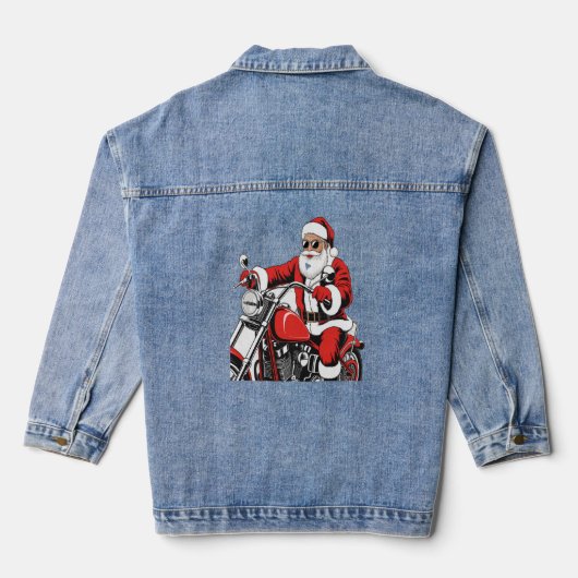 Moto à cheval père Noël (Verso)