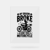 Moto à cheval sorcière Halloween (Recto)