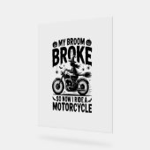 Moto à cheval sorcière Halloween (Angle)