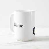 Moto à peau Brown ou foncée Mug de flic (Devant gauche)