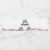 Moto Anniversaire Étiquette bouteille d'eau (Étiquettes simples)