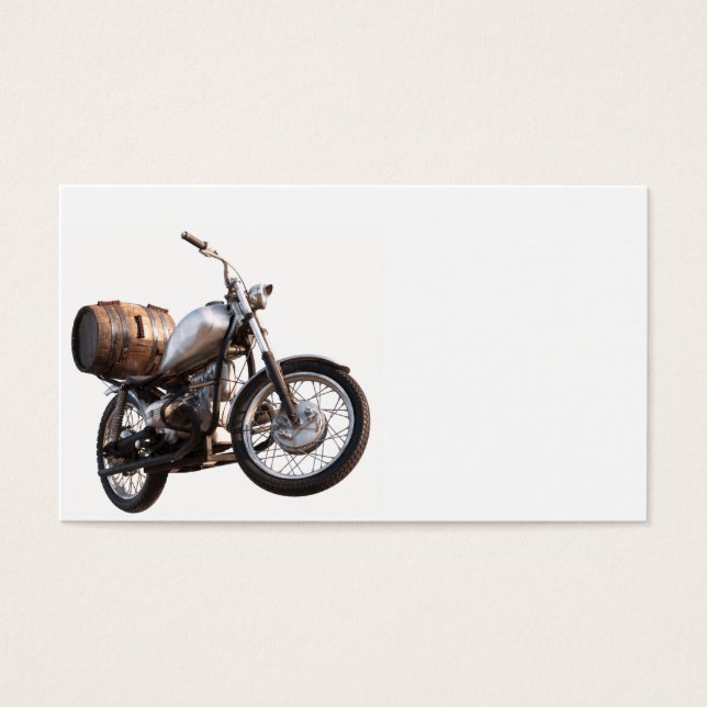 Moto avec un tonneau de vin (Devant)