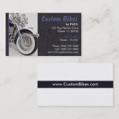 Moto - carte de visite de constructeur de vélo (Devant / Derrière)