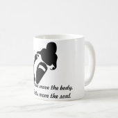 Moto classique de tasse de café blanc (Devant droit)