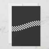 Moto classique Invitation d'anniversaire (Dos)