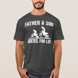 Moto Cross Father and Son Dirt Biking Motorcross M T-shirt
