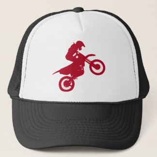 moto de motocross realizando acrobacias trucker pet