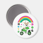 Moto Dog Magneet (Voorkant / Achterkant)