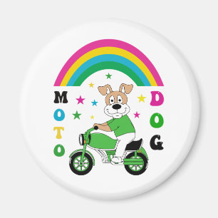 Moto Dog Magneet