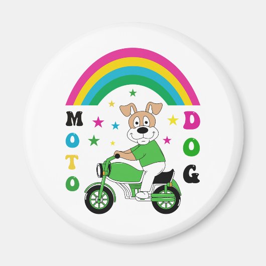 Moto Dog Magneet (Voorkant)