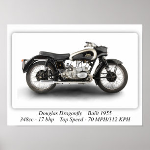 Moto Douglas Dragonfly - Poster A3