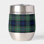 Moto écossais tartan à l'isolation tumbler (Avant)