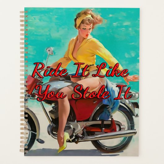Moto Girl des années 1950 par Gil Elvgren (Devant)