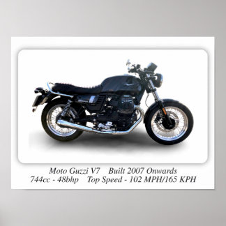 Moto Guzzi V7 Special Motorcycle - Afdrukformaat A Poster